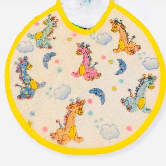 💖90s Retro Giraffes Bib 🦒💜💖 - Picture 14 of 14